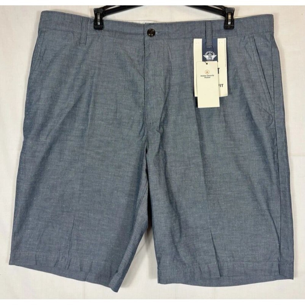 Dockers Perfect Shorts Classic Fit Cotton Twill Blue Gray Men’s 38 NWT